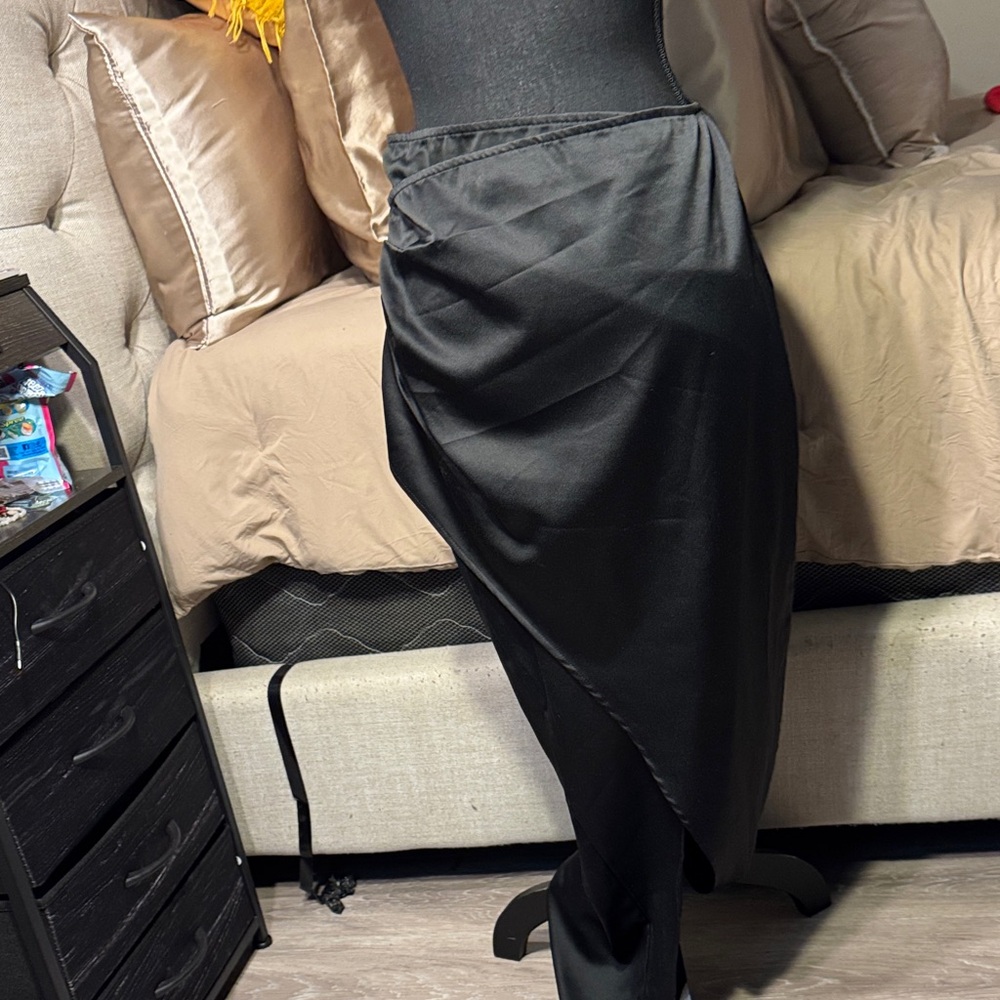 Windsor Black Asymmetrical Skirt